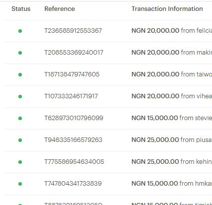 Screenshot Paystack