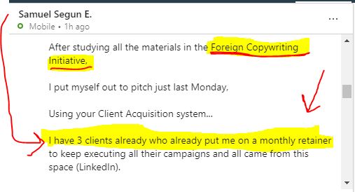 Samuel Segun Testimonial