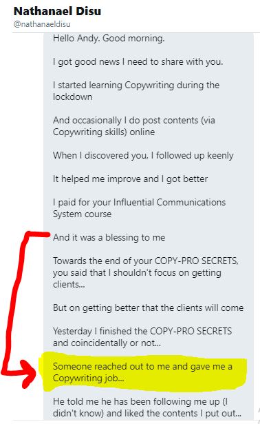 Nathaniel Testimonial