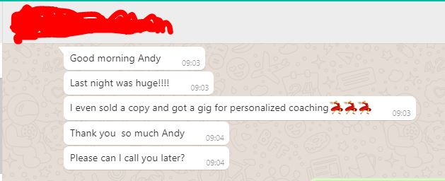 Njideka WhatsApp Testimonial